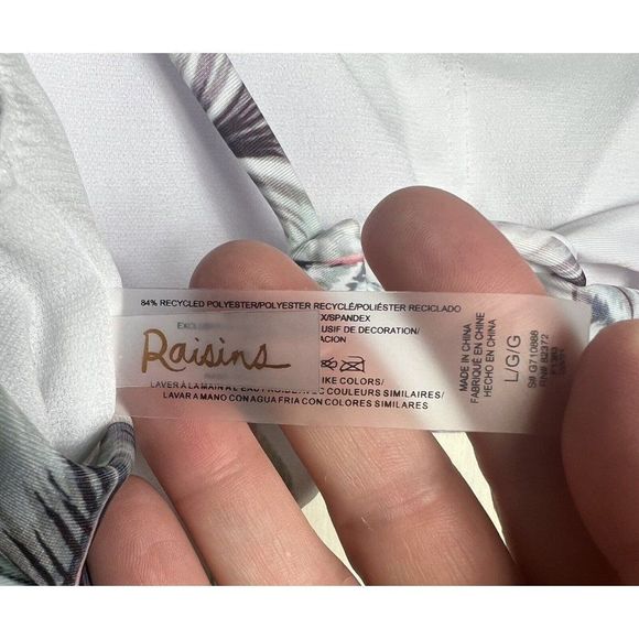 Raisins Juniors Selah Bra Bikini Top Pacifica Tropics - Picture 7 of 7